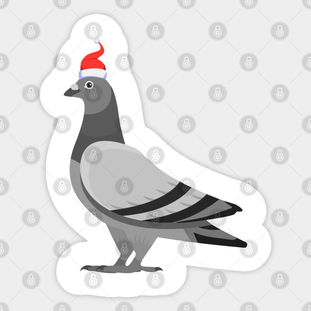 Christmas Pigeon Sticker by NV